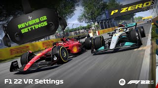 F1 22 VR Setting  Reverb G2 my VR Settings and benchmarks with 3090 and 12900k [upl. by Shutz]