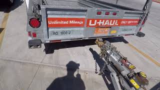 Uhaul 6x12 open trailer review [upl. by Nowd]