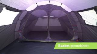 Urban Escape 4 Person Tunnel Tent  Halfords UK [upl. by Animlehliw]