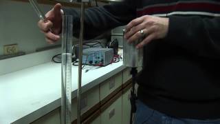 Resonance tube demonstration [upl. by Onitsirc602]