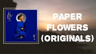 Alicia Keys  Paper Flowers Originals Lyrics [upl. by Aihsatal271]