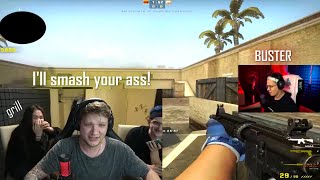 drunk s1mple plays aimmap vs buster 1v1 [upl. by Sheeran825]