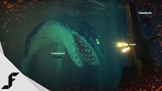 Fighting the Megalodon in Sea of Thieves [upl. by Hamil]