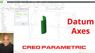 Creo Parametric  Datum Axes [upl. by Aneev]