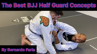 One Of The Most Important Concepts For The Best BJJ Half Guard by Bernardo Faria [upl. by Yaresed]