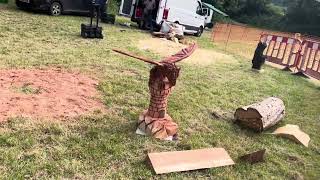 A fabulous range of wooden sculpture at Caerleon festival 2024 [upl. by Ydnik151]