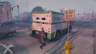 GTA V  braquage fourgon blindé réussi [upl. by Neeleuqcaj]