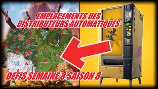 FORTNITE DEFIS quotUtiliser un distributeur automatique dans plusieurs partiesquot semaine 8 [upl. by Hamaso27]