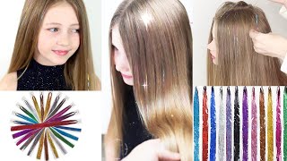 Hair Tinsel Tutorial ✨✨ [upl. by Adnuhs]