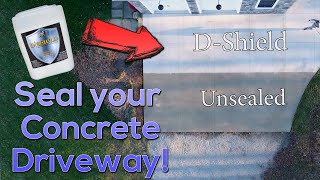 DIY Seal A Concrete Driveway [upl. by Ilamad771]