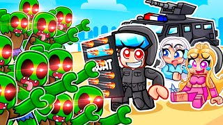 Becoming SWAT TEAM In Roblox Dusty Trip With MY CRAZY FAN GIRLS [upl. by Cuthburt]