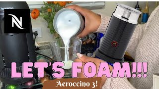 How To Foam Milk With Aeroccino 3 Make Coffee With Foam Tips amp Tricks  Easy Foamed Latte Recipe [upl. by Kcinnay733]