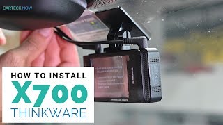 How to Install Thinkware X700 Dash Cam with LCD Touchscreen [upl. by Ymmij]