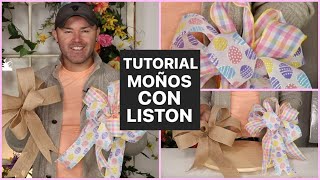 COMO HACER MOÑOS DE LISTON  Tutorial En Español [upl. by Miran]