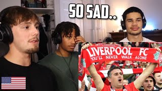 Americans React to Youll Never Walk Alone Liverpool [upl. by Dajma534]