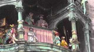 Rathaus Glockenspiel Munich Bavaria Germany [upl. by Kelwen414]