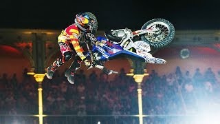 Historic Bike Flip in FMX competition  Red Bull XFighters Madrid 2014 [upl. by Laon193]