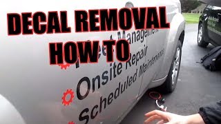 Decal amp Vinyl Removal [upl. by Ranson]