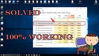 How To Solve Antimalware Service Executable High CPU Usage MsMpEngexe Problem in Windows 10818 [upl. by Eelarbed]