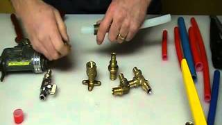 How to join pex plastic pipe five different ways Plumbing Tips [upl. by Sacksen]