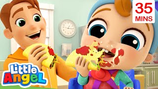 Mealtime Song  More Little Angel Kids Songs amp Nursery Rhymes [upl. by Benenson]