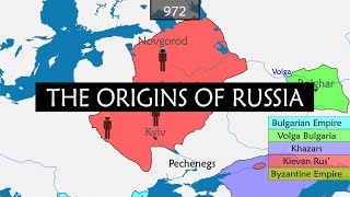 The origins of Russia  Summary on a Map [upl. by Epilef]