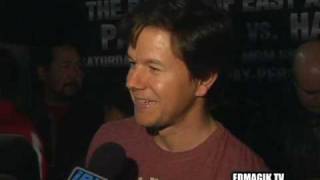 Mark Wahlberg at Pacquiao vs Hatton Prefight Press Conf [upl. by Phillips]