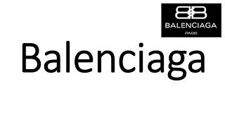 How to Pronounce Balenciaga CORRECTLY [upl. by Enelec]