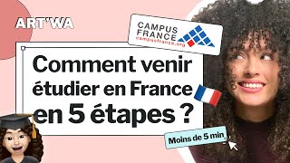 Démarches Campus France en moins de 5 min  كيفاش جيت نقرا في فرنسا 🇫🇷 👩🏻‍🎓 [upl. by Ash954]