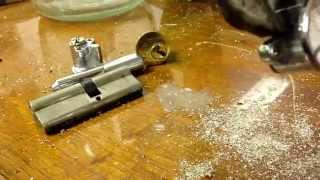 How to drill a cylinder lock  Yale euro or pin lock [upl. by Niarfe]