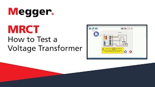 Megger MRCT How to Test a Voltage Transformer [upl. by Fugazy]