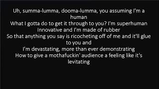 RAP GOD FAST PART  EMINEM LYRICS [upl. by Novah]