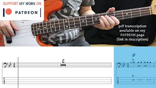 Rolling Stones  Jumpin Jack Flash Bass cover with tabs [upl. by Dinah]