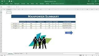 Manpower Report in Excel [upl. by Chucho]