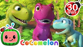 Ten Little Dinos CoComelon  Kids Cartoons  Moonbug Kids [upl. by Whitehouse253]