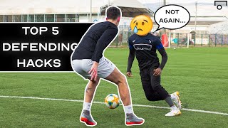 5 BASIC DEFENDING SECRETS  How to improve as a defender in soccer FAST [upl. by Alaham220]