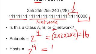 16 How to Find the Number of Subnets Valid Hosts [upl. by Orlosky]