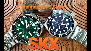 Heimdallr SKX Vs Seiko SKX007 ◇ Comparison  The Watcher [upl. by Adnowat]