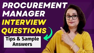 Procurement Manager Interview Questions and Answers  Procurement Officer Interview Questions [upl. by Shyamal263]