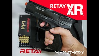 Retay XR 9mmPAK Semi Auto Blank Guns  MaxArmory [upl. by Ahsoem819]