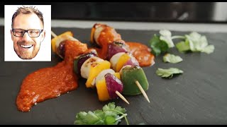 How to make a BratwurstShashlik  Schaschlik with german sausage  German Recipes by klaskitchen [upl. by Tarryn]