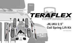 TeraFlex Install JK 25quot Spring Lift Kit [upl. by Gow]