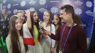 Eurowizja Junior 2018 Roksana Węgiel w pierwszym wywiadzie po wygranej [upl. by Ater]