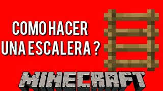 Como Hacer Una Escalera En Minecraft De Madera [upl. by Abey]