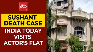 Sushant Death Case India Today Visits Sushant Singh Rajputs Flat In Bandra Exclusive [upl. by Lodovico]