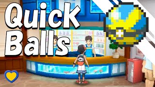 HOW TO GET Quick Balls in Pokémon Ultra Sun and Ultra Moon [upl. by Enninaej]