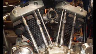 Adjusting Pushrods On Harley Davidson Ironhead Sportster [upl. by Enaej]