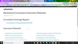 Teacher Instructor Materials Answer Keys Edmentum [upl. by Llenyar]