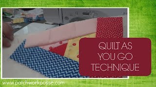 Quilt as you go Video Tutorial [upl. by Cataldo]