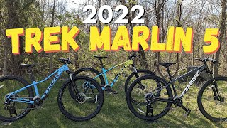 New Trek Marlin Is Here Whats Changed  2022 Trek Marlin 5 Mountain Bike [upl. by Waligore]